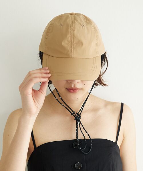 Rouge vif la cle / ルージュ・ヴィフ ラクレ ハット | 【RUBEN/ルーベン】ビーチハット / ストラップ付きキャップ / ロングブリ | 詳細22