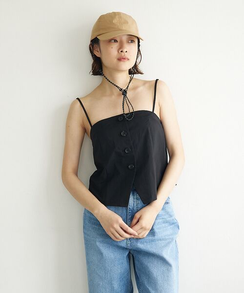 Rouge vif la cle / ルージュ・ヴィフ ラクレ ハット | 【RUBEN/ルーベン】ビーチハット / ストラップ付きキャップ / ロングブリ | 詳細23