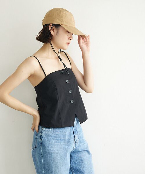 Rouge vif la cle / ルージュ・ヴィフ ラクレ ハット | 【RUBEN/ルーベン】ビーチハット / ストラップ付きキャップ / ロングブリ | 詳細26