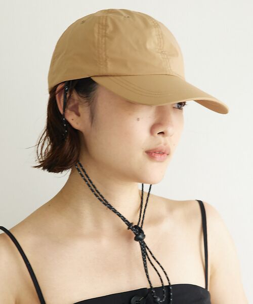Rouge vif la cle/ルージュ・ヴィフ ラクレ 【RUBEN/ルーベン】ビーチハット / ストラップ付きキャップ / ロングブリ ベージュ F Rouge vif la cle/ルージュ・ヴィフ ラクレ 【RUBEN/ルーベン】ビーチハット / ストラップ付きキャップ / ロングブリ ベージュ F