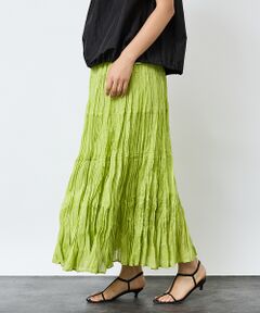 Rouge vif la cle / ルージュ・ヴィフ ラクレ ミニ・ひざ丈スカート | 【Le Melange/ル・メランジュ】コットンギャザースカート/機能素材/ギャ