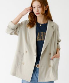 Rouge vif la cle / ルージュ・ヴィフ ラクレ テーラードジャケット | 【Le Melange/ル・メランジュ】スラブタッチドライジャケット【WEB限定