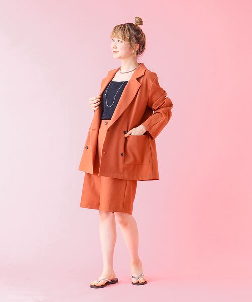 Rouge vif la cle / ルージュ・ヴィフ ラクレ テーラードジャケット | 【Le Melange/ル・メランジュ】スラブタッチドライジャケット【WEB限定 | 詳細9