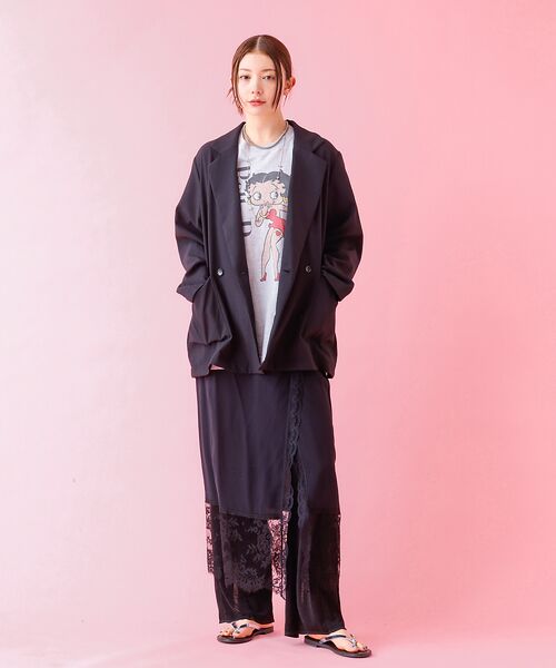 Rouge vif la cle / ルージュ・ヴィフ ラクレ テーラードジャケット | 【Le Melange/ル・メランジュ】スラブタッチドライジャケット【WEB限定 | 詳細12