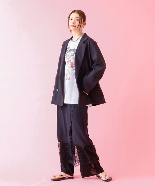 Rouge vif la cle / ルージュ・ヴィフ ラクレ テーラードジャケット | 【Le Melange/ル・メランジュ】スラブタッチドライジャケット【WEB限定 | 詳細14