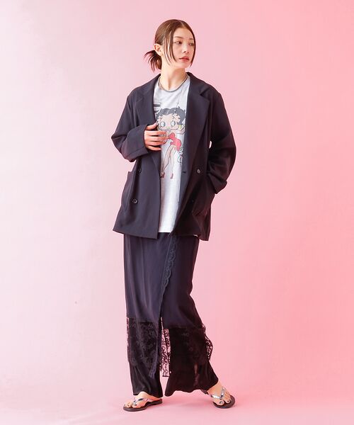 Rouge vif la cle / ルージュ・ヴィフ ラクレ テーラードジャケット | 【Le Melange/ル・メランジュ】スラブタッチドライジャケット【WEB限定 | 詳細15