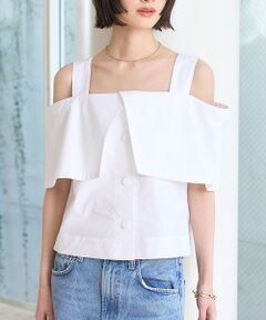 Rouge vif la cle / ルージュ・ヴィフ ラクレ シャツ・ブラウス | ケープオフショルブラウス