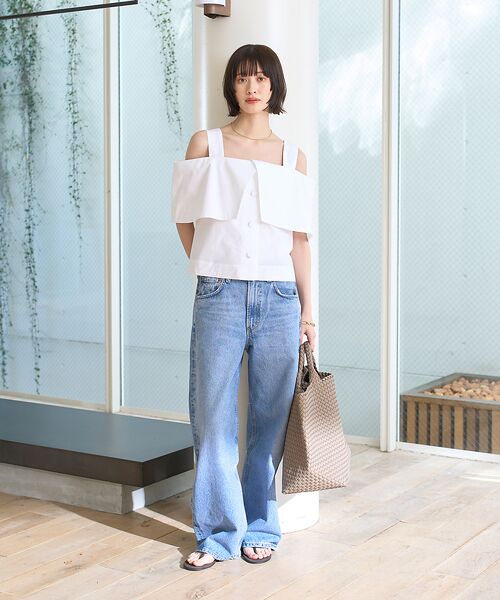 Rouge vif la cle / ルージュ・ヴィフ ラクレ シャツ・ブラウス | ケープオフショルブラウス | 詳細10