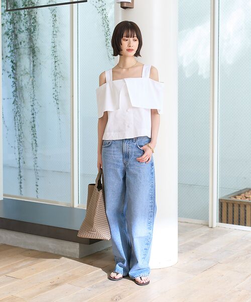 Rouge vif la cle / ルージュ・ヴィフ ラクレ シャツ・ブラウス | ケープオフショルブラウス | 詳細7