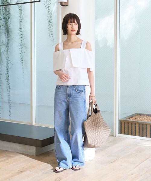 Rouge vif la cle / ルージュ・ヴィフ ラクレ シャツ・ブラウス | ケープオフショルブラウス | 詳細9