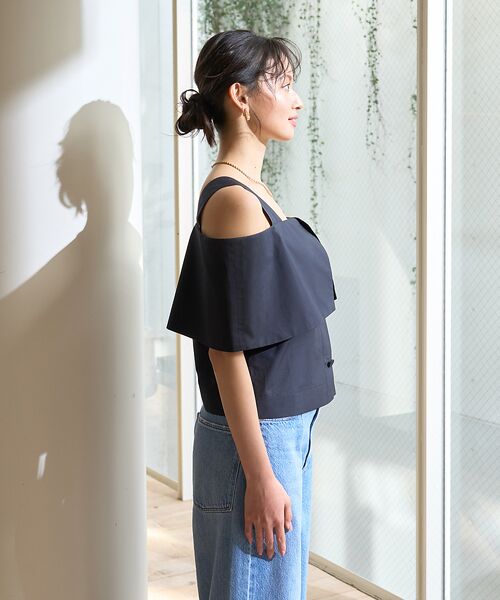 Rouge vif la cle / ルージュ・ヴィフ ラクレ シャツ・ブラウス | ケープオフショルブラウス | 詳細22