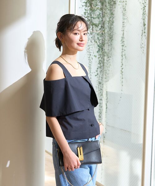 Rouge vif la cle / ルージュ・ヴィフ ラクレ シャツ・ブラウス | ケープオフショルブラウス | 詳細14