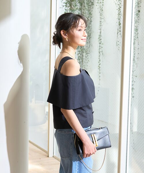 Rouge vif la cle / ルージュ・ヴィフ ラクレ シャツ・ブラウス | ケープオフショルブラウス | 詳細15