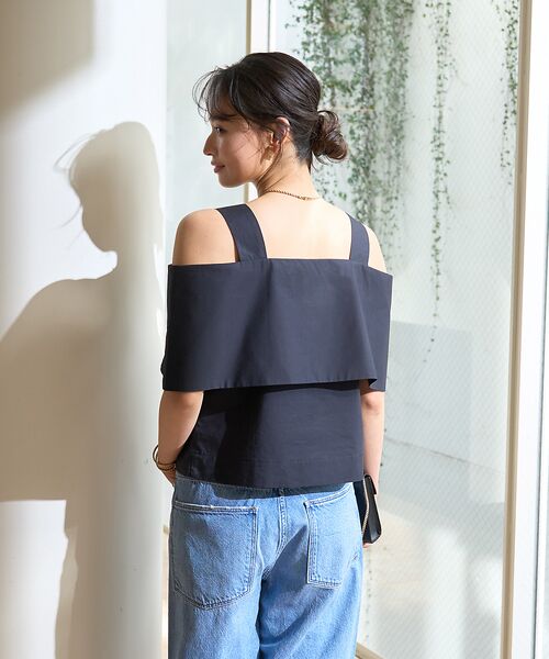 Rouge vif la cle / ルージュ・ヴィフ ラクレ シャツ・ブラウス | ケープオフショルブラウス | 詳細16