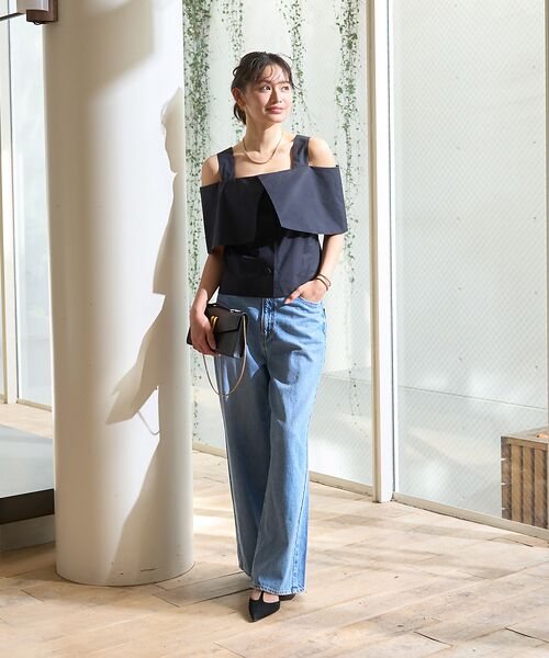 Rouge vif la cle / ルージュ・ヴィフ ラクレ シャツ・ブラウス | ケープオフショルブラウス | 詳細17