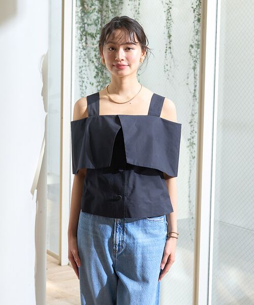 Rouge vif la cle / ルージュ・ヴィフ ラクレ シャツ・ブラウス | ケープオフショルブラウス | 詳細21