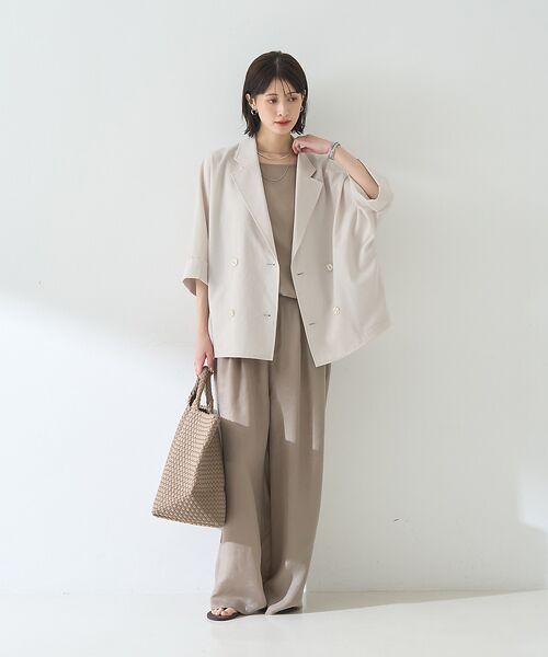 Rouge vif la cle / ルージュ・ヴィフ ラクレ キャミソール・チューブトップ | 【セットアップ対応】２WAYキュプラフィブリルノースリブラウス | 詳細10