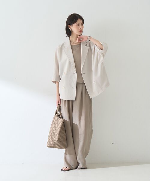 Rouge vif la cle / ルージュ・ヴィフ ラクレ キャミソール・チューブトップ | 【セットアップ対応】２WAYキュプラフィブリルノースリブラウス | 詳細11