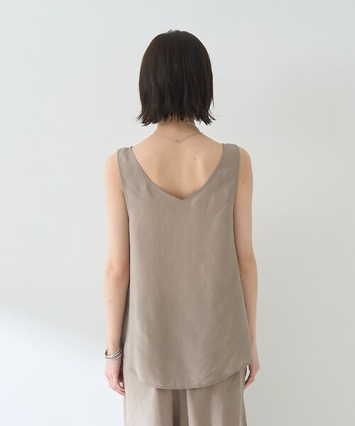 Rouge vif la cle / ルージュ・ヴィフ ラクレ キャミソール・チューブトップ | 【セットアップ対応】２WAYキュプラフィブリルノースリブラウス | 詳細14