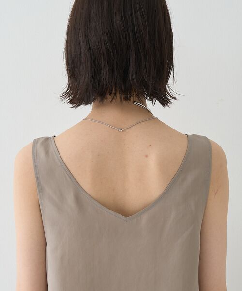 Rouge vif la cle / ルージュ・ヴィフ ラクレ キャミソール・チューブトップ | 【セットアップ対応】２WAYキュプラフィブリルノースリブラウス | 詳細15