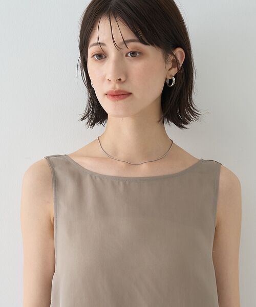 Rouge vif la cle / ルージュ・ヴィフ ラクレ キャミソール・チューブトップ | 【セットアップ対応】２WAYキュプラフィブリルノースリブラウス | 詳細16