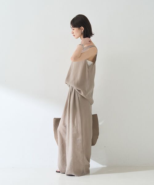 Rouge vif la cle / ルージュ・ヴィフ ラクレ キャミソール・チューブトップ | 【セットアップ対応】２WAYキュプラフィブリルノースリブラウス | 詳細6