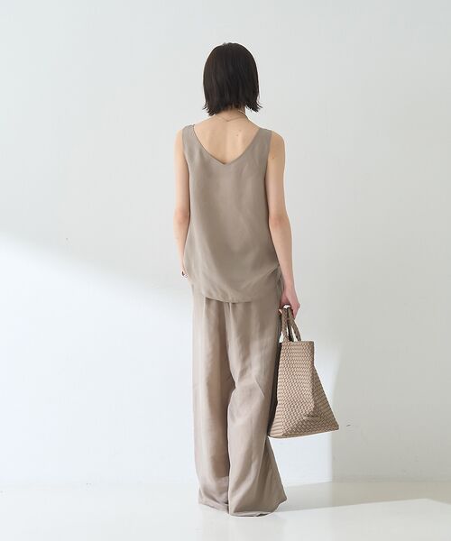 Rouge vif la cle / ルージュ・ヴィフ ラクレ キャミソール・チューブトップ | 【セットアップ対応】２WAYキュプラフィブリルノースリブラウス | 詳細7