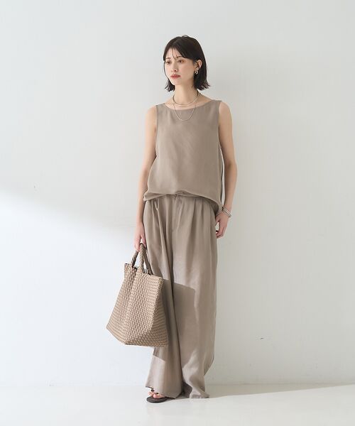 Rouge vif la cle / ルージュ・ヴィフ ラクレ キャミソール・チューブトップ | 【セットアップ対応】２WAYキュプラフィブリルノースリブラウス | 詳細8