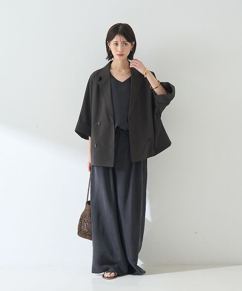 Rouge vif la cle / ルージュ・ヴィフ ラクレ キャミソール・チューブトップ | 【セットアップ対応】２WAYキュプラフィブリルノースリブラウス | 詳細23