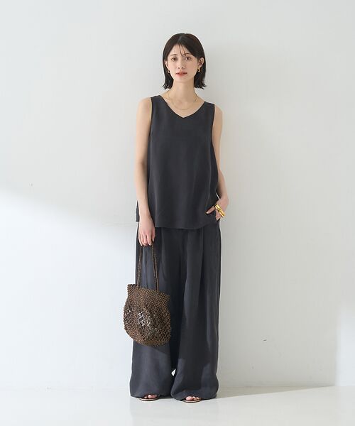 Rouge vif la cle / ルージュ・ヴィフ ラクレ キャミソール・チューブトップ | 【セットアップ対応】２WAYキュプラフィブリルノースリブラウス | 詳細24