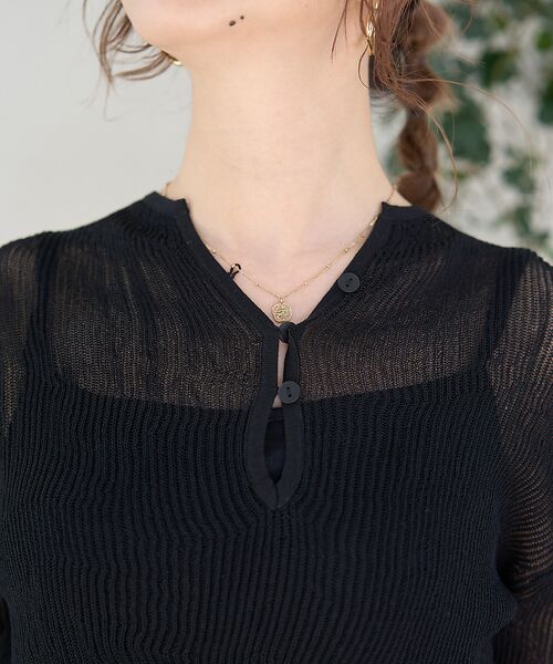 Rouge vif la cle / ルージュ・ヴィフ ラクレ ニット・セーター | 両畦スリットシアーニットプルオーバー | 詳細12