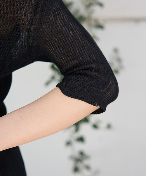 Rouge vif la cle / ルージュ・ヴィフ ラクレ ニット・セーター | 両畦スリットシアーニットプルオーバー | 詳細13