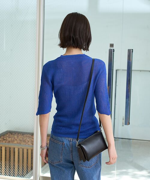 Rouge vif la cle / ルージュ・ヴィフ ラクレ ニット・セーター | 両畦スリットシアーニットプルオーバー | 詳細5