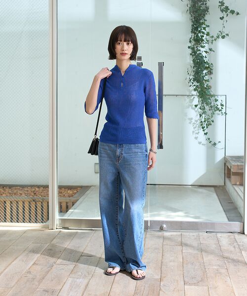 Rouge vif la cle / ルージュ・ヴィフ ラクレ ニット・セーター | 両畦スリットシアーニットプルオーバー | 詳細6