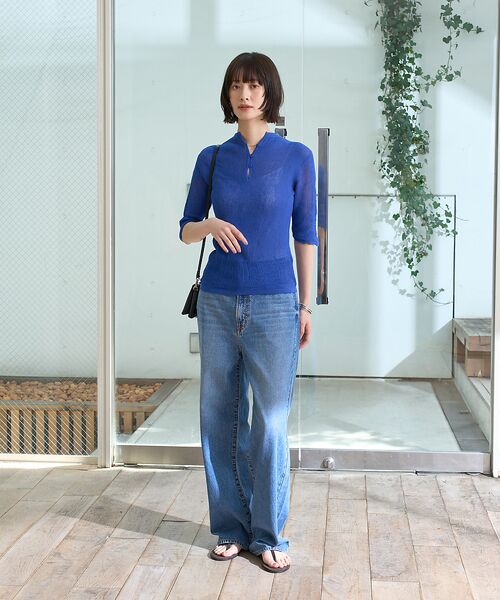 Rouge vif la cle / ルージュ・ヴィフ ラクレ ニット・セーター | 両畦スリットシアーニットプルオーバー | 詳細7