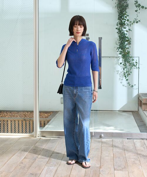 Rouge vif la cle / ルージュ・ヴィフ ラクレ ニット・セーター | 両畦スリットシアーニットプルオーバー | 詳細8