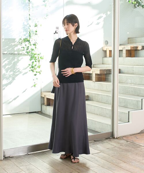 Rouge vif la cle / ルージュ・ヴィフ ラクレ ニット・セーター | 両畦スリットシアーニットプルオーバー | 詳細24