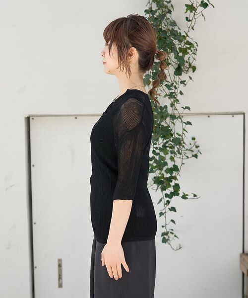 Rouge vif la cle / ルージュ・ヴィフ ラクレ ニット・セーター | 両畦スリットシアーニットプルオーバー | 詳細26