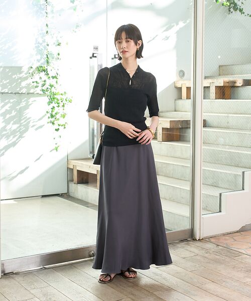 Rouge vif la cle / ルージュ・ヴィフ ラクレ ニット・セーター | 両畦スリットシアーニットプルオーバー | 詳細21