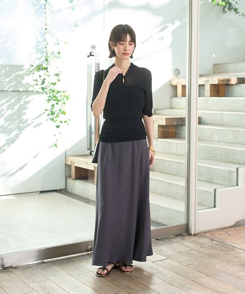 Rouge vif la cle / ルージュ・ヴィフ ラクレ ニット・セーター | 両畦スリットシアーニットプルオーバー | 詳細22