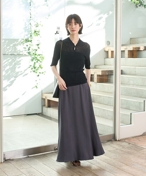 Rouge vif la cle / ルージュ・ヴィフ ラクレ ニット・セーター | 両畦スリットシアーニットプルオーバー | 詳細23