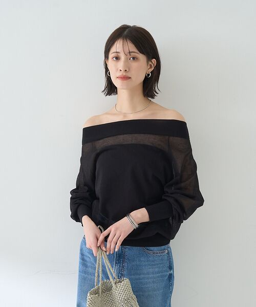 Rouge vif la cle / ルージュ・ヴィフ ラクレ ニット・セーター | オフショルシアーニットプルオーバー | 詳細10