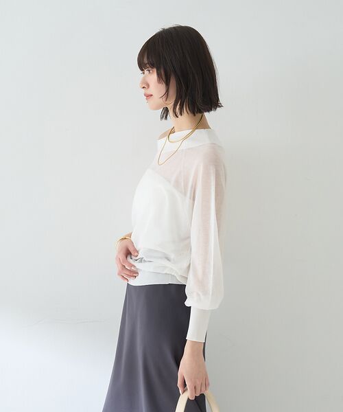 Rouge vif la cle / ルージュ・ヴィフ ラクレ ニット・セーター | オフショルシアーニットプルオーバー | 詳細4