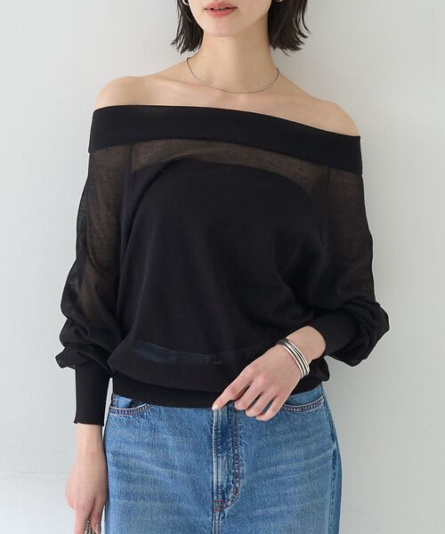 Rouge vif la cle/ルージュ・ヴィフ ラクレ オフショルシアーニットプルオーバー【予約】 ブラック F Rouge vif la cle/ルージュ・ヴィフ ラクレ オフショルシアーニットプルオーバー【予約】 ブラック F