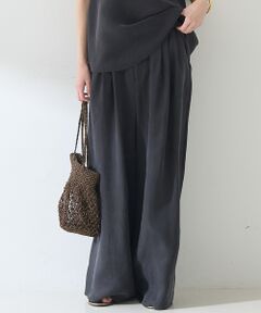 Rouge vif la cle / ルージュ・ヴィフ ラクレ パンツ | 【セットアップ対応】キュプラフィブリル ワイドパンツ