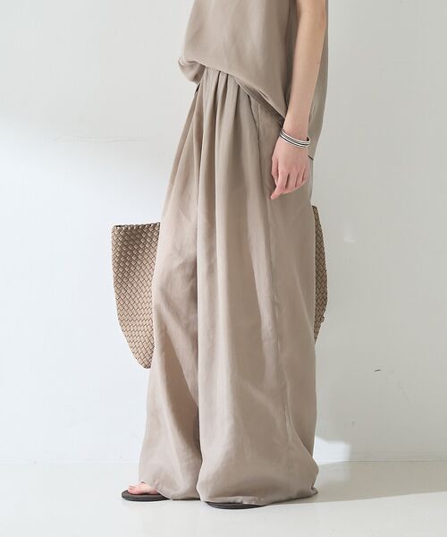 Rouge vif la cle / ルージュ・ヴィフ ラクレ パンツ | 【セットアップ対応】キュプラフィブリル ワイドパンツ | 詳細4