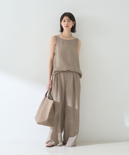 Rouge vif la cle / ルージュ・ヴィフ ラクレ パンツ | 【セットアップ対応】キュプラフィブリル ワイドパンツ | 詳細5