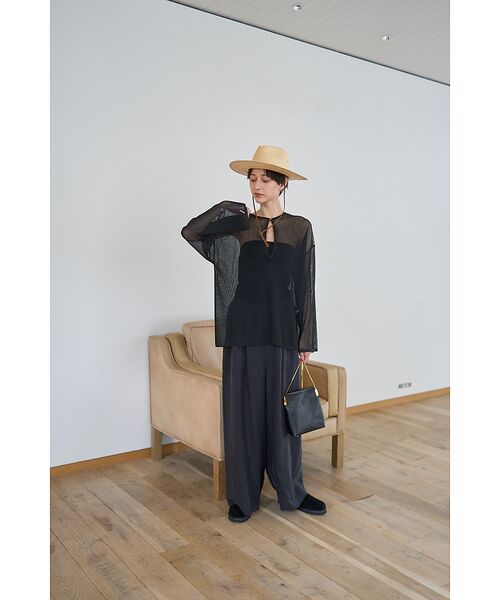 Rouge vif la cle / ルージュ・ヴィフ ラクレ パンツ | 【セットアップ対応】キュプラフィブリル ワイドパンツ | 詳細27