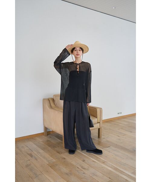 Rouge vif la cle / ルージュ・ヴィフ ラクレ パンツ | 【セットアップ対応】キュプラフィブリル ワイドパンツ | 詳細28