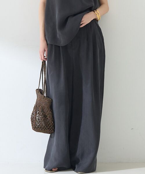 Rouge vif la cle / ルージュ・ヴィフ ラクレ パンツ | 【セットアップ対応】キュプラフィブリル ワイドパンツ | 詳細20